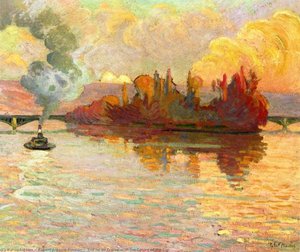 The Ile De Croise With The Colors Of The Sun — Robert Antoine Pinchon