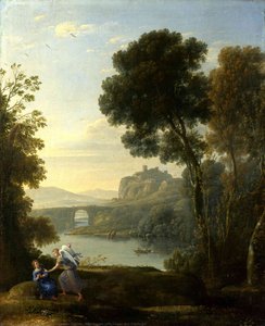 Landscape With Hagar And The Angel — Claude Lorrain (claude Gellée), Baroque