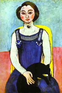 Girl With A Black Cat — Henri Matisse