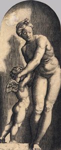 Venus And Cupid — Marcantonio Raimondi