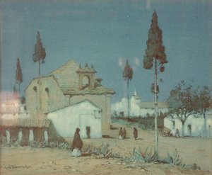 Moonlight Near Utrera, Spain — Albert Moulton Foweraker