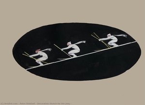 Decoration Sketch For The Play — Petre Otskheli