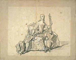 Etude Pour Le Portrait De Madame Henriette De France, Assise 1 — Marc Nattier