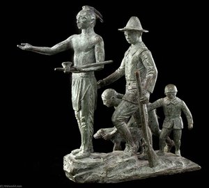 Pilgrims Sketch — Paul Manship