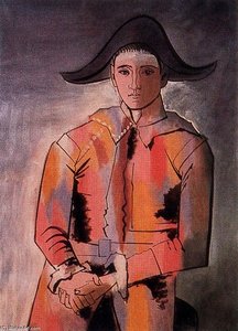 Seated Harlequin 1 — Pablo Picasso