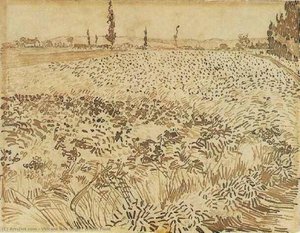 Wheat Field — Vincent Willem Van Gogh, Post-impressionism