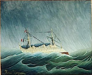Le Navire Dans La Tempete — Henri Julien Félix Rousseau (le Douanier)