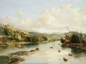 A View On The River Tay At Perth Looking South — Macneil Macleay