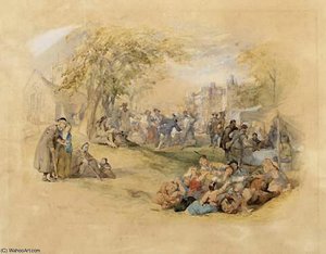 Old And Young Come Forth To Play — Frederick Goodall