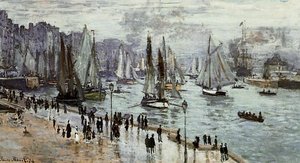 Fishing Boats Leaving The Port Of Le Havre — Claude Monet, Impressionism