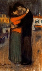 Los Amantes En La Calle — Pablo Picasso
