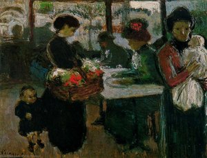 Brasserie On Monmartre — Pablo Picasso, Cubism