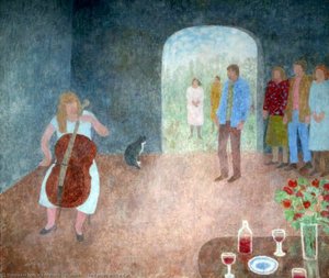 The Cellist With A Cat — Elisabeth Vellacott