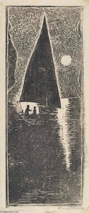 Sailboat And Moon — Frank Mcclure