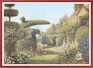 The Cottage Garden At Haddon Hall — Ernest Arthur Rowe