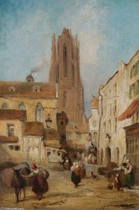 Street Scene In Frankfurt, Germany — George Jones