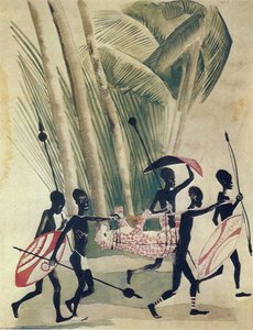 African Hunters — Aleksandr Deyneka