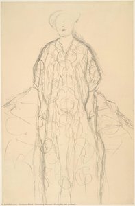 Standing Woman (study For The Portrait — Gustav Klimt, Symbolist Expressionism