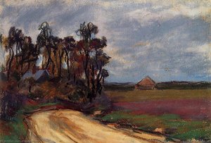 The Road And The House — Claude Monet