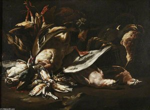 Still Life Of Dead Game — Baldassarre De Caro