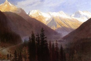Sunrise At Glacier Station — Albert Bierstadt