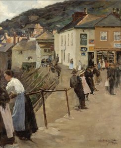 The Harbor At Mousehole — Elizabeth Adela Stanhope Forbes