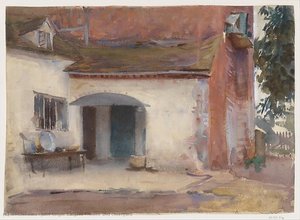 House And Courtyard — John Singer Sargent
