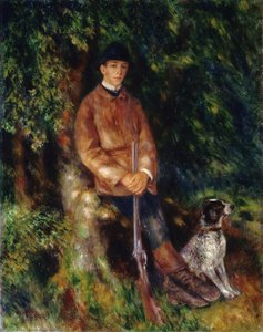 Alfred Berard And His Dog — Pierre-auguste Renoir