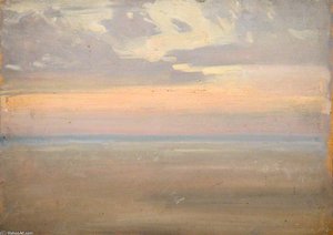 Study Of Dawn Effect, France — Sir Alfred James Munnings, Impressionism