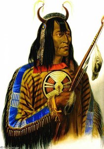 Noapeh Assiniboin Indian — Karl Bodmer