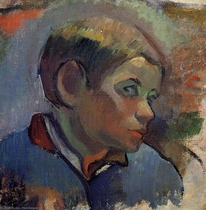 Portrait Of A Little Boy — Eugène Henri Paul Gauguin, Post-impressionism