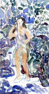 Girl Bathing In A Stream — Maurice Brazil Prendergast
