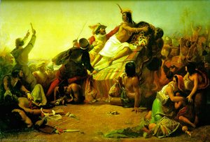Pizarro Seizing The Inca Of Peru — Sir John Everett Millais