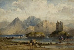 Castle On A Scottish Loch — Richard Parkes Bonington