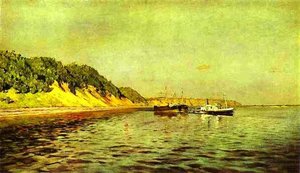 The Volga. A Calm Day — Isaak Ilyich Levitan