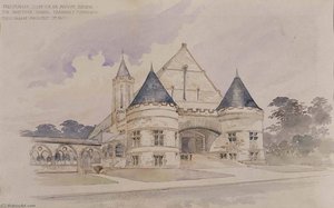 Preliminary Study For An Armory Building For Shattuck School, Faribault, Minnesota — Cass Gilbert