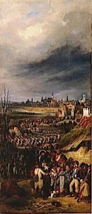ENTREE DE L'ARMEE FRANCAISE A MONS.7 NOVEMBRE 1792