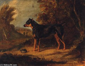 A Black And Tan Terrier — Ramsay Richard Reinagle