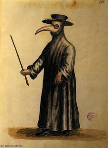 Venetian doctor during the time of the plague. Museo Correr, Venice