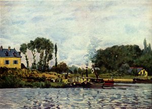 Boats At Bougival — Alfred Sisley