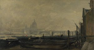 St Paul's From The Surrey — Charles-françois Daubigny