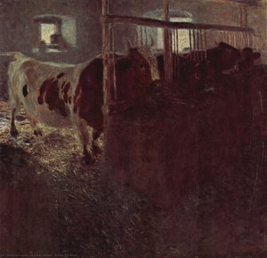 Kühe Im Stall — Gustav Klimt