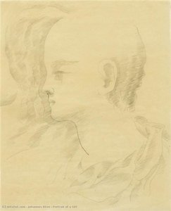 Portrait Of A Girl — Johannes Itten, Expressionism