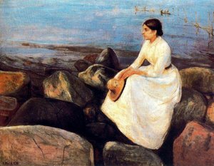 Summer Night (inger On The Shore) — Edvard Munch