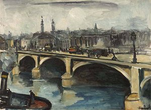 The London Bridge — Maurice De Vlaminck, Fauvism
