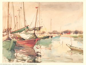 Masts At Kallang Port — Lim Cheng Hoe, Contemporary Realism