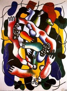 Swimmers Polychrome — Fernand Léger, Cubist Synthesis