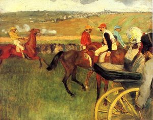 The Racecourse, Amateur Jockeys — Edgar Degas, Impressionism
