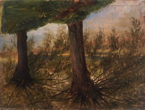 Trees Beside A Stream — Eliphalet Frazer Andrews