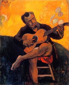 The Guitar Player — Eugène Henri Paul Gauguin